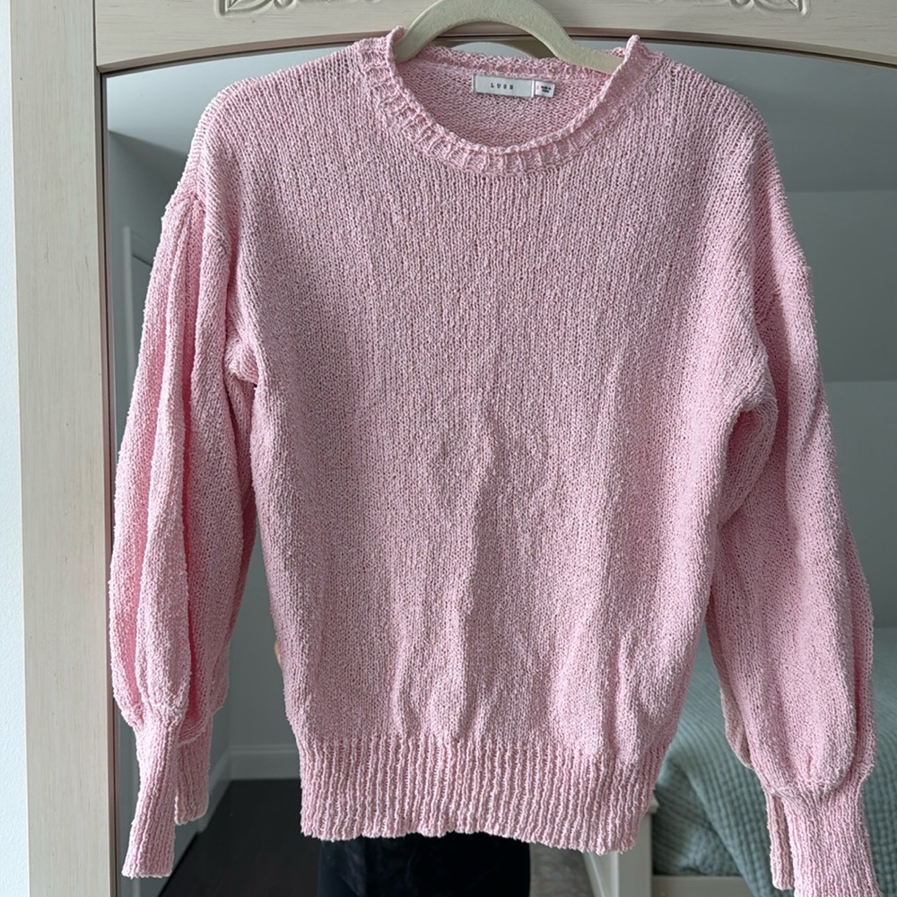 Lush light pink sweater size small